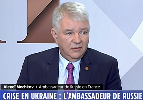 S.E.M. Alexey Meshkov, Ambassadeur de Russie en France, s’est rendu sur LCI pour clarifier la position russe
